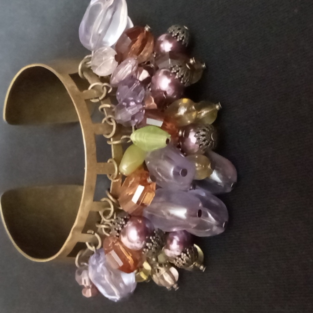 Beautiful Cuff Gem Bracelet
